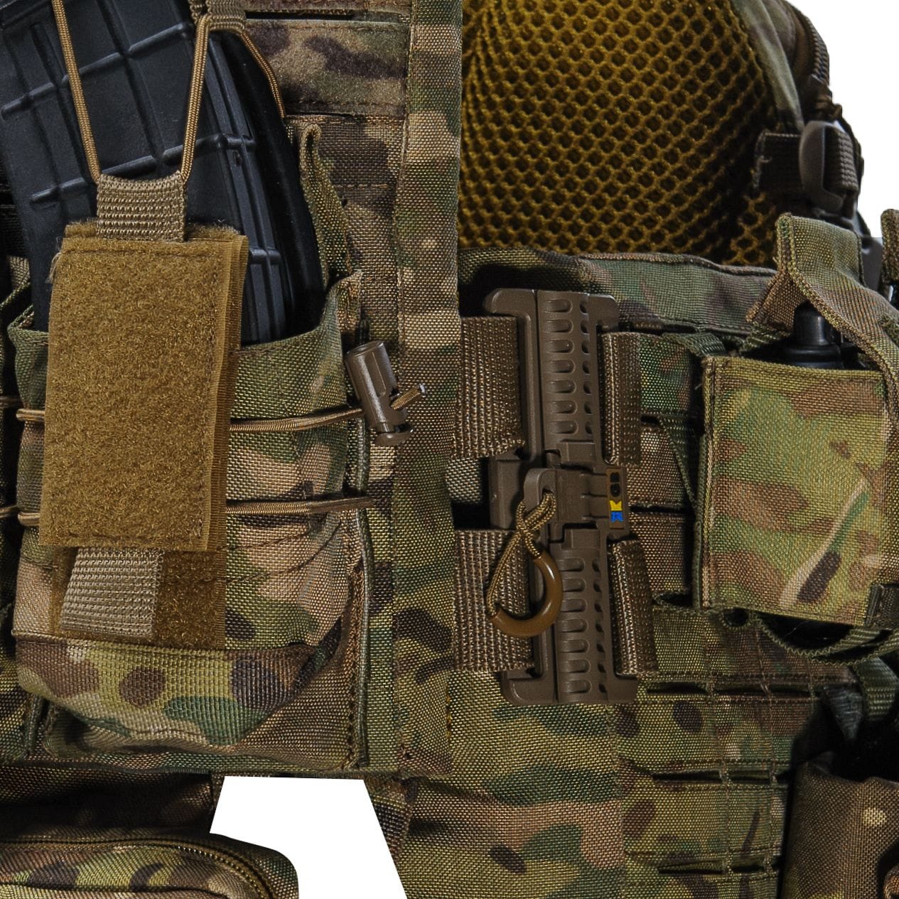 Бронежилет Warmor Gen.5 Pro MAX 6 клас із захистом шиї, плечей, боків і паху (1 клас ДСТУ), Мультикам - Зображення 4