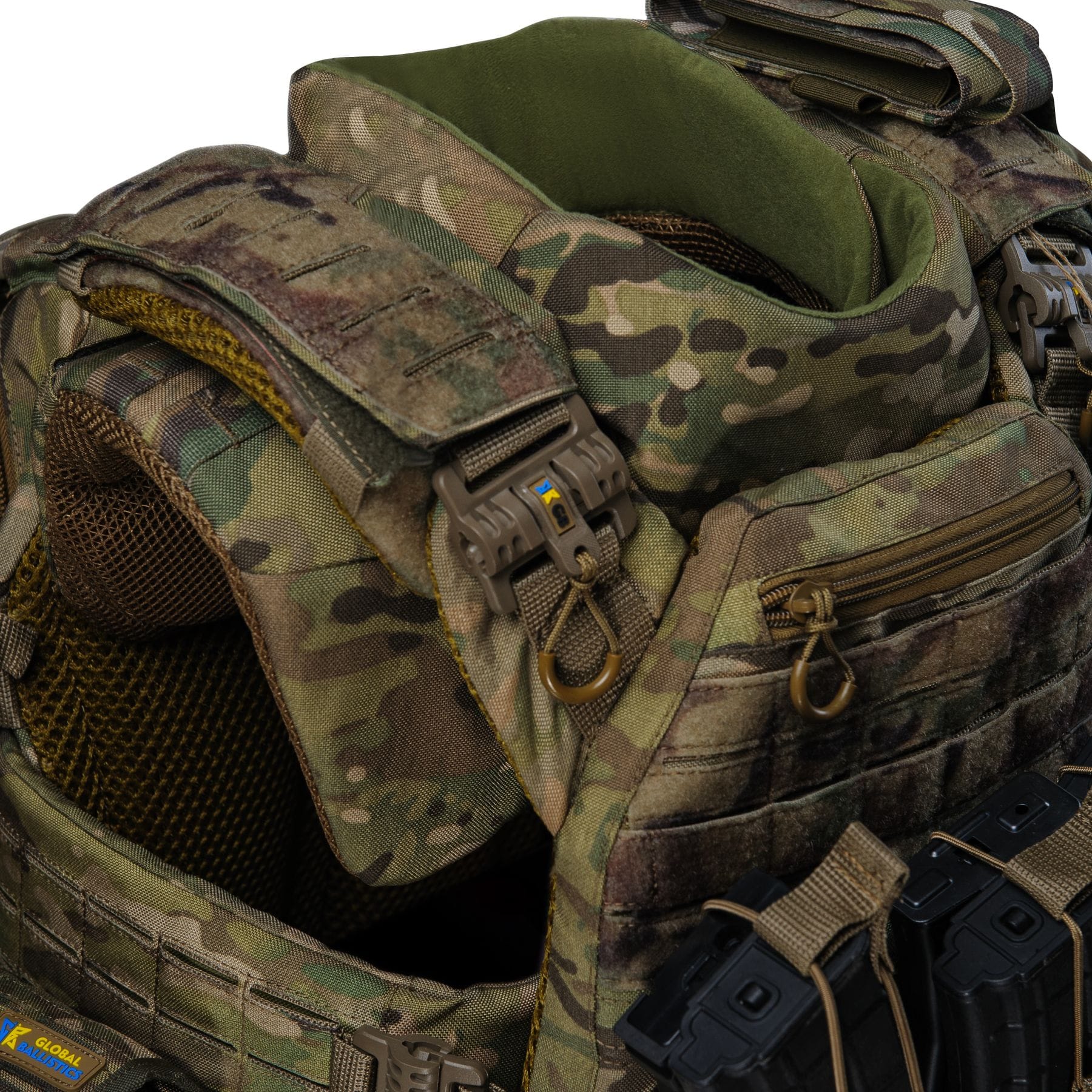 Бронежилет Warmor Gen.5 Pro MAX 6 клас із захистом шиї, плечей, боків і паху (1 клас ДСТУ), Мультикам - Зображення 13
