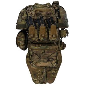 Бронежилет Warmor Gen.5 Pro MAX 6 клас із захистом шиї, плечей, боків і паху (1 клас ДСТУ), Мультикам