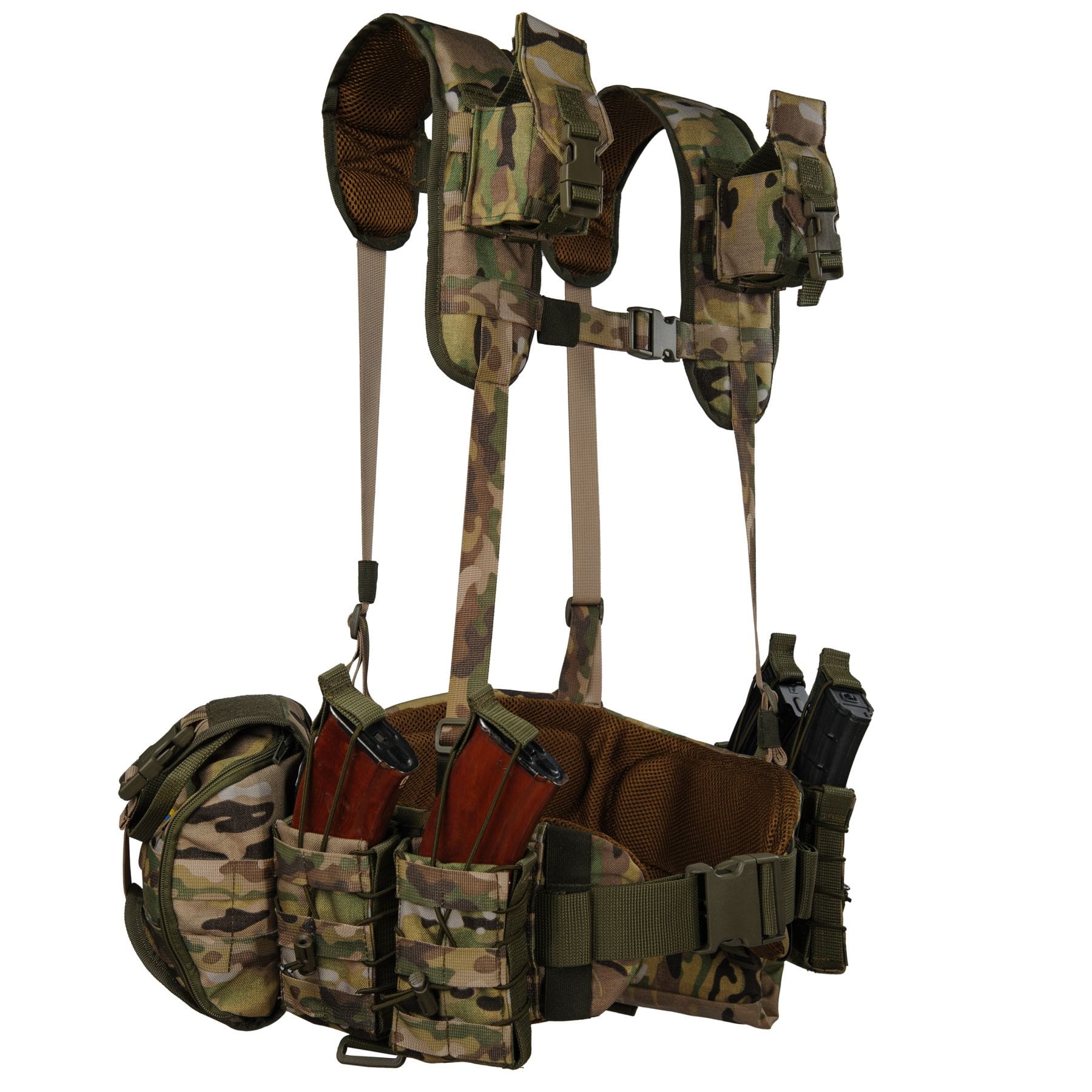 Комплект: Плитоноска Warmor Gen 3 МУЛЬТИКАМ і 3 підсумки + РПС Warbelt і 8 підсумків - Зображення 5