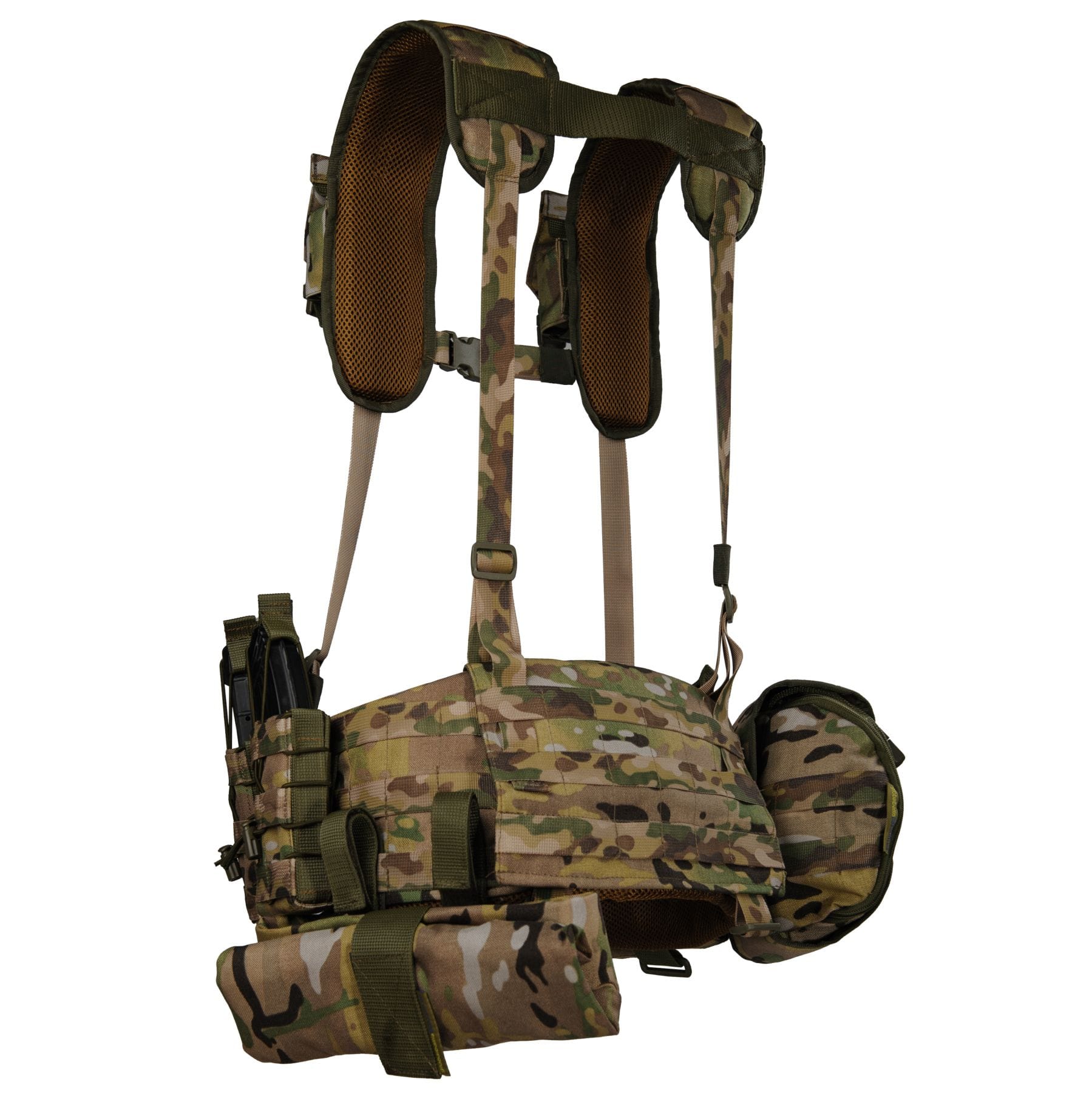 Комплект: Плитоноска Warmor Gen 3 МУЛЬТИКАМ і 3 підсумки + РПС Warbelt і 8 підсумків - Зображення 6